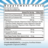Capsules OEM 15-en-1 Complexe Vitamine B6 L-Théanine Ashwagandha Magnésium pour le Soutien Immunitaire et la Santé