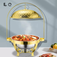 Ensemble de plats chauffants de luxe pour hôtel, restaurant, mariage, réchaud alimentaire pour événements, chef, buffet, plats chauffants