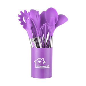 Hot bán 12 cái Silicone đồ dùng nhà bếp thiết lập với chủ máy rửa chén an toàn - Product Image 3