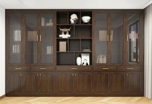 Estantería de madera sencilla y moderna, nuevo armario de almacenamiento decorativo para el hogar, escuela, Hotel, apartamento, muebles versátiles para el hogar - Product Image 3