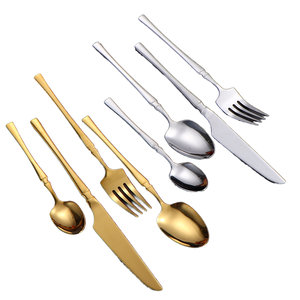 Ensemble de couverts en acier inoxydable écologique moderne avec couteau, fourchette, cuillère, vaisselle, vente chaude, nouveau, personnalisé - Product Image 1