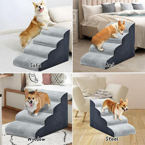 Hohe Betten Gebogene Hunde treppe Kleines Hundes ofa Rutsch feste Haustier stufen Leiter Haustier Schwamm leiter Abnehmbare und wasch bare Haustier treppe - Product Image 6