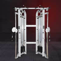 Équipement de fitness, entraîneur fonctionnel à poulie double réglable pour salle de sport commerciale