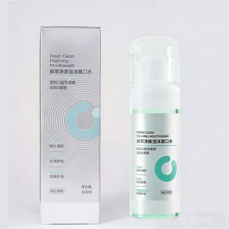 Foam Mouthwash Orthodontic Fluorine Containing Portable