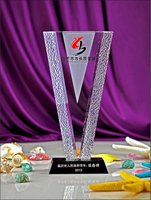Meilleures ventes Clear Quartz Acrylic Awards Trophées et plaques de cristal Trophée académique