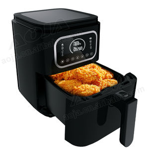 Nuevo diseño caliente freidora de aire cuadrada 4L pantalla táctil Digital de plástico freidoras de aire inteligentes con ventana Visible vidrio hogar pequeño electrodoméstico - Product Image 4