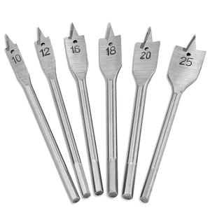 Juego de brocas planas para madera Image, 10-25 mm, 6 piezas, para taladrar y ensanchar agujeros en madera - Product Image 3