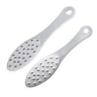 Lime à pied professionnelle en acier inoxydable meuleuse de callosités pierre de pédicure Double élimination de la peau morte Kit de soins de soins-Stock