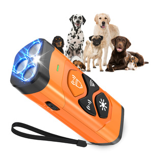 Ultrasonic Dog Repeller Three Head Portable <b>Bark</b> <b>Control</b> Device Orange Color - Product Image 1