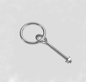 Vis en bois zinguées avec anneau rond - Product Image 3