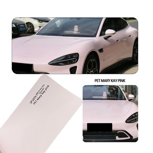 Vinilo Premium para Carrocería Mary Kay Rosa, con Revestimiento PET, Efecto Naranja Zero, <span class=keywords><strong>Super</strong></span> Brillante, Color Rosa Caramelo, Libre de Burbujas, Autoadhesivo - Product Image 2