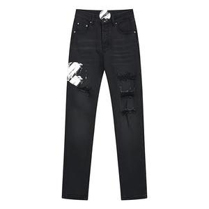 Jeans Amiry de haute qualité, déchirés, bleus, à séchage rapide, décontractés, coupe crayon, pour hommes, vente en gros d'usine, jeans en denim personnalisables, délavés - Product Image 2