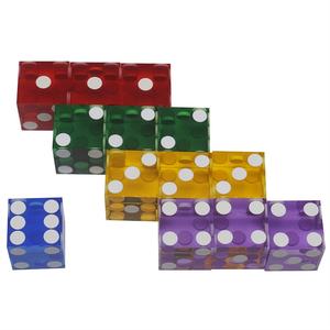 Usine <span class=keywords><strong>En</strong></span> Gros 19mm Précision Acrylique Dés À Angle Droit Transparent Logo-Imprimé Divertissement <span class=keywords><strong>En</strong></span> Plastique Dés - Product Image 4