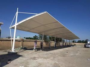 Nouvelle conception auvent de voiture solaire en aluminium à structure tendue pour abri de stationnement - Product Image 2