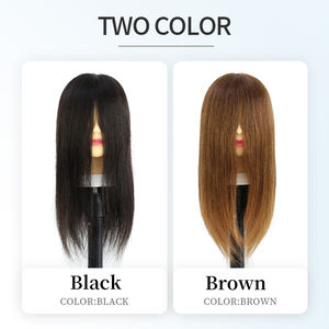 <span class=keywords><strong>Tête</strong></span> de Mannequin Professionnelle de Coiffeur en <span class=keywords><strong>Cheveux</strong></span> Humains Réels pour Formation - Product Image 2
