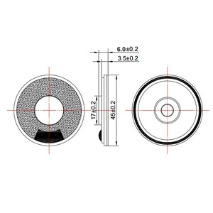 Mifosound 45mm khung kim loại âm thanh rõ ràng Loa Mylar 8 <span class=keywords><strong>ohm</strong></span> 0.5 ~ 2W loa chất lượng cao cấp - Product Image 5