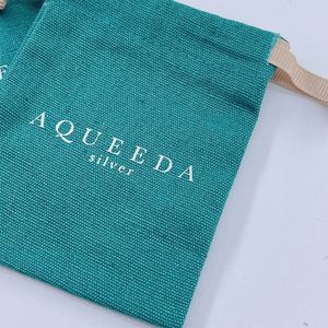 Sac cadeau en coton personnalisé avec logo, petit format, 100% recyclable, pour bijoux, artisanat, cadres photo - Product Image 3