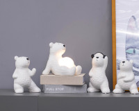 Figurine d'ours en porcelaine créative pour maison moderne intérieur intéressant décor unique à la maison cadeau bureau décor à la maison