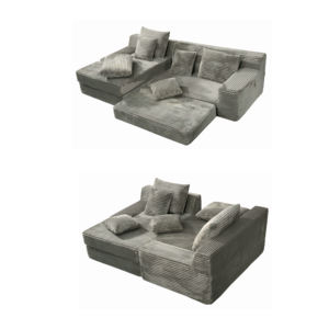 Juego de Sofás Modulares Cuadrados Extensibles, Embalaje al Vacío, Sofá <span class=keywords><strong>Cama</strong></span> <span class=keywords><strong>Chaise</strong></span> <span class=keywords><strong>Longue</strong></span>, Disponible en Múltiples Opciones de Combinación - Product Image 3