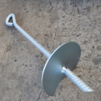 Accessoires de ligne électrique Vis de terre Helix Pole Anchor Rod