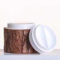 Pot en plastique blanc à double compartiment 2*5g, pot PP à deux grilles pour gel à ongles solide, fard à paupières, baume, échantillon cosmétique
