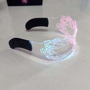 Gafas de aumento LED con colores cambiables iluminados Máscara de fiesta de disfraces de DJ Rendimiento Rave Productos promocionales EL - Product Image 3