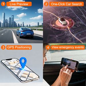 Caméra embarquée 4G 2 canaux 1080p HD, enregistreur vidéo de voiture, vision nocturne, double enregistreur de conduite, <span class=keywords><strong>DVR</strong></span> de voiture pour voiture - Product Image 4