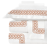 SANHOO Vente en gros de parures de lit en coton pur brodées personnalisées simples de haute qualité, quatre pièces