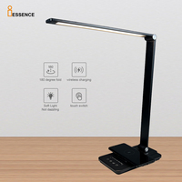 Lampe charge sans fil Drahtlose Lade lampe led table bureau avec chargeur usb Lampara de carga inalambrica Lampe de charge sans fil