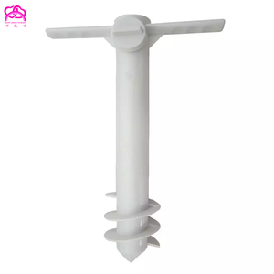 <span class=keywords><strong>ร่ม</strong></span>ชายหาด<span class=keywords><strong>พลาสติก</strong></span>สีขาวแบบพกพาสะดวกสำหรับใช้งานกลางแจ้ง พร้อมฐานยึดทรายแบบสกรู ใช้งานง่าย - Product Image 3