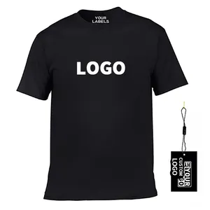 Custom Service Crew Neck Mens Undershirts Ultra Soft 95 cotton 5 spandex t shirts Stretch T-Shirt