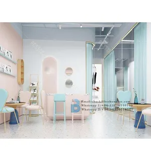Retail clothing shop furniture clothes shop fitting fixture cloth apparel shop display cabinet stand for garment store