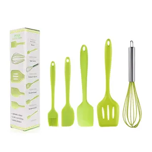 Food Grade Siliconen 5 Stuk Keukengerei Set Kookgerei Spatel Set Keukengerei Accessoires