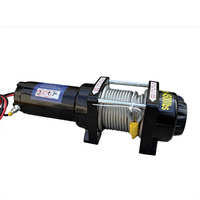 Treuil électrique Yongchi 4500LBS 12V DC avec câble en acier de 5 mm 10 m, sangle de 30 pieds et télécommande filaire pour le sauvetage hors route des SUV et camions