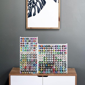 Marker Storage Rack 144-Hole Desktop Organizer For Art Supplies <b>Drawing</b> Materials Standing Type Rectangle Shape - Product Image 3