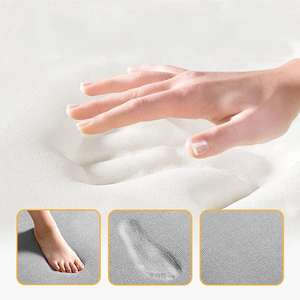 Alfombra de <span class=keywords><strong>Baño</strong></span> de Espuma Viscoelástica Moderna, Súper Suave, Absorbente, Ecológica, Antideslizante, de Secado Rápido, Lavable a Máquina - Product Image 5