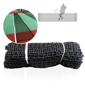 Ngoài trời bãi biển bóng tennis <span class=keywords><strong>Net</strong></span> hoạt động sân tennis lưới overlength đội thể thao xách tay 42 inch Đen Thép và nylon - Product Image 3