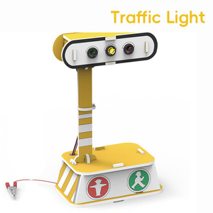 <span class=keywords><strong>Kit</strong></span> de jouets éducatifs EPT DIY 3D Puzzle Graffiti avec lumière électrique, lampe torche, puzzle à colorier, jouets scientifiques et d'ingénierie - Product Image 6