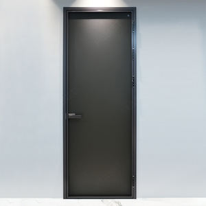 Portes à panneaux plats sur mesure, portes <span class=keywords><strong>de</strong></span> salle <span class=keywords><strong>de</strong></span> bain insonorisées en verre, portes à battants en aluminium extrémité extrémité en aluminium - Product Image 1