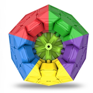 Qiyi Qiheng S Kubus Dodekaedron Warna <span class=keywords><strong>Solid</strong></span> Berukir Mainan Kubus Ajaib Bentuk Khusus Lima - Product Image 4