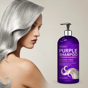 MOKERU Home Treatment Anti- Brassy Purple Shampooing pour cheveux blonds protège la couleur des cheveux pour qu'ils restent plus longtemps sans <span class=keywords><strong>effet</strong></span> secondaire - Product Image 3