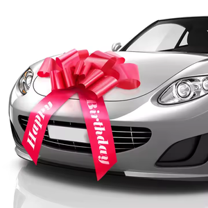 Personalizado grande gigante 22-30 pulgadas rojo Navidad Floral coche decoración boda regalo cinta en duradero PP mariposa estilo Pl - Product Image 1