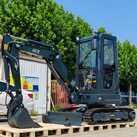Pengiriman Gratis mini digger bagger mesin KUBOTA 1 ton 2 ton mini excavator untuk pertanian mini excavator 3.5 ton dengan garansi 2 tahun