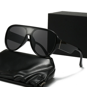 Nuovi Occhiali da Sole Cross-border Pilot UV400 con Lenti Marine a Doppio Ponte, Montatura Grande Retrò di Tendenza, Modello Chance 1962 Ins - Product Image 3