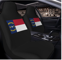 Sarung Jok Mobil Bendera Amerika dan South Dakota, Pelindung Jok Depan Universal, Sarung Jok Bucket Full Wrap untuk Otomotif SUV