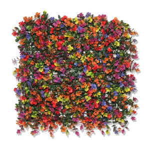 หญ้าเทียมขายส่งยอดนิยม ฉากหลังต้นไม้สีเขียวจำลอง พร้อมใบไม้และดอกไม้ห้อย สำหรับตกแต่ง<span class=keywords><strong>บ้าน</strong></span>และห้างสรรพสินค้า - Product Image 2