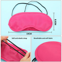Masque de sommeil multicolore avec sangle élastique, masque oculaire léger, marque privée pour les voyages en avion et la relaxation