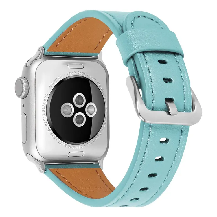 Genuine Leather Designed Replacement Watch Strap for Apple Watch Series Band Vintage Leather Watchband