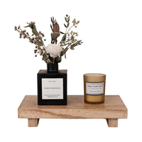 Élégant petit plateau de rangement pliable en bois, décoratif et moderne, pour aliments, salle de bain, lavabo de cuisine, armoire basse, simple