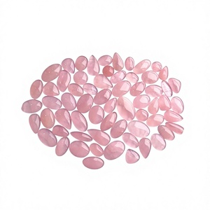 FAIJAN GEMS - Cabujón de Cuarzo Rosa Natural, Hermosa Piedra de Rajastán, Valorada por Terceros para Joyería y Colgantes - Product Image 1